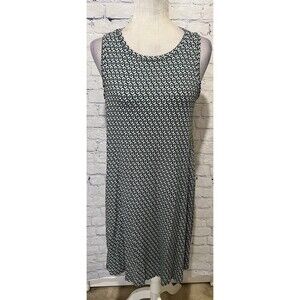 Ann Taylor Loft Swing Dress Loose Flowy Stretch Boho Sheath Shift A-line Medium